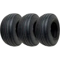 Parnells 15x6.00-6 Multi Rib Turf ruohonleikkurin renkaat 6ply Hay Bob Hay Turner Harava (3 kpl)