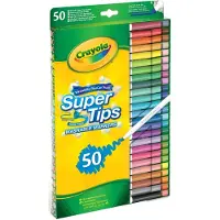 Crayola Supertips Washable Markers 50 Pcs - Multi/patterned - ONE SIZE