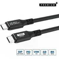 Microconnect USB4CC3 USB4 USB-C -kaapeli, 100 W, 3 m, musta
