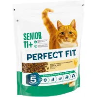 Perfect Fit Ekonomipakkaus: 6x750g Senior 11+ Runsaasti kanaa sisältävä kissan kuivamuonapakkaus