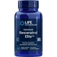 Life Extension Life Extensionin Optimoidut Resveratrol Elite, 60 kasvispakkausta