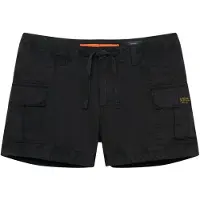 Superdry for woman. W7110467A Cargo shorts Hot black (S), Casual, Cotton