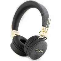GUESS 4G Metal Logo On-Ear Langattomat kuulokkeet - Musta