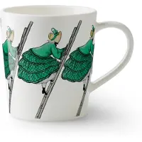 Design House Stockholm Aunt Green Mug With Handle - White - 40 CL