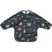 Liewood Merle ruokalappu hihalla Sailing classic navy