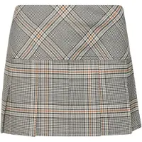 Superdry for woman. W7210267A Grey plaid pleated skirt 1/2 (M), Casual, Polyester