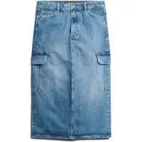 Superdry Denim Cargo Pocket Midi Hame