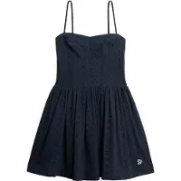 Superdry for woman. W8012023A Broderie Cami Mini dress navy (M), Casual, Cotton, Sleeveless / Straps