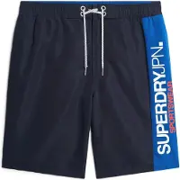 Superdry for man. M3010229A Sports swimming costume made from recycled marine material (M), Beachwear, Recycled Polister, Sustainable, Navy