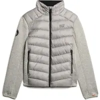 Superdry for man. M5011916A Storm Knit Hybrid Padded Jacket grey (S), Casual, Sustainable, Recycled nylon