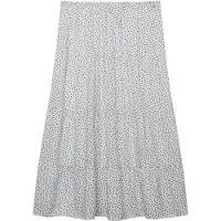 Superdry Woven Tiered Maxi Skirt - White - 12
