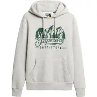 Superdry for man. M2014357A Grey Outfitters hooded sweatshirt (S), Casual, Cotton