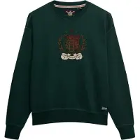 Superdry for woman. W2012579A Sweatshirt Crest green (XS), Casual, Cotton