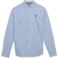 Superdry for woman. W4010565A Slim fit oxford shirt blue (S), Casual, Cotton, Classic, Long sleeve