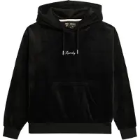 Superdry for woman. W2012168A Country Club loose-fitting velour hoodie black (XS), Casual, Polyester