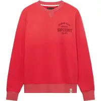 Superdry for man. M2014563A Red Block Text Sweatshirt (S), Casual, Cotton