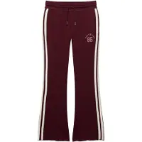 Superdry for woman. W7011308A ESS Stripe Flare Joggers in burgundy (S), Casual, Cotton