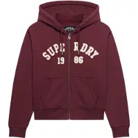 Superdry Athletic Essentials Relaxed Crop Kokovetoketjullinen Collegepaita