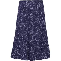 Superdry for woman. W7210425A Navy Tiered Maxi Skirt (S), Casual, Viscose
