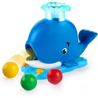 Bright Starts Fjollet Og Spruttende Hval - Blue - ONE SIZE