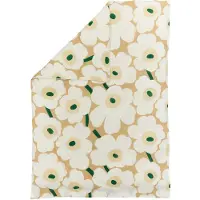 Marimekko Unikko pussilakana 150x210 cm Sand-off white-hay-emerald
