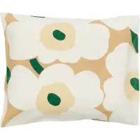 Marimekko Unikko tyynynpäällinen 50 x 60 cm Sand-off white-hay-emerald