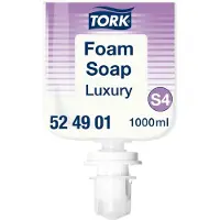 Tork S4 Luxury vaahtosaippua 1000 ml, kirkas, hajustettu - (6 kpl x 1000 ml/pakkaus)