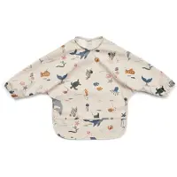 Liewood Merle Cape Ruokalappu + Printti, Sea Creature/Sandy