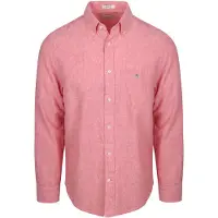 Gant Reg Cotton Linen Shirt - Pink - XXXL