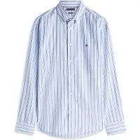 Tommy Hilfiger Paita 'Flex' laivastonsininen / vaaleansininen / valkoinen