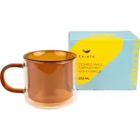 Chiato Kaksiseinäinen cappuccinolasi kahvalla , 250 ml
