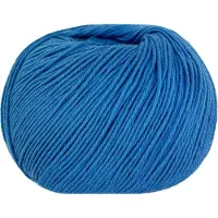 Gea Luce Cashcot organisk bomull och kashmir 50gr Blu Medio 289 Lana Gatto