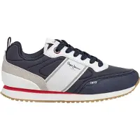 Pepe Jeans unisex for kids. PBS400007 Dublin Sport Shoes navy (37), Flat, Laces, Casual, children's fashion