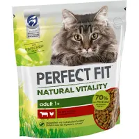 Perfect Fit 6x650g Natural Vitality Adult 1+ nauta & kana kissanruoka