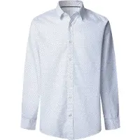 Pepe Jeans for man. PM3091191 Padua shirt white (L), Casual, Cotton, Long sleeve