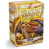 Dragon Shield Sleeves Standard Size Matte Gold (100ct)