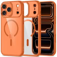 Tech-Protect iPhone 17 Pro Magmat Kotelo - MagSafe-yhteensopiva - Oranssi / Kirkas