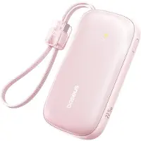 Baseus EnerFill FC21 Qpow 3 Ultra 20000mAh 22.5W Powerbank with Display and Cable Included - Pink - 20000 mAh