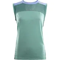 Aclima Women's LightWool Sports Singlet Oil Blue/Purple Impression/North Atlantic Lyhythihainen treenipaita XS
