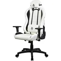 AROZZI Torretta SoftPU - White, keinonahkaverhoiltu pelituoli, valkoinen/musta