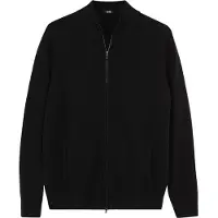 GOBI Cashmere Neuletakki 'Women's Essential Cashmere Full-Zip Cardigan' musta