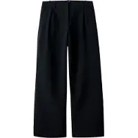 LMTD Nlfluis Nw Pleat Wide Pant Noos - Black - 134