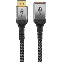 Goobay HDMI Extension Cable - 1.5 cm - Harmaa