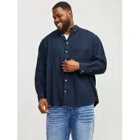 Jack & Jones Oxford Plus Size Pitkähihainen Kauluspaita