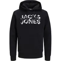 Jack & Jones Collegepaita 'JJEJeff' antrasiitti / musta / valkoinen
