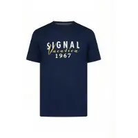 Signal Finnsi Front Print Tee + - Navy - L