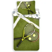 Jerry Fabrics Tennis Bed Linen Pussilakanasetti 140x200+70x90cm Multicolor