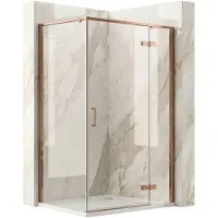 REA suihkukaappi Atlas 100x90 Brush Gold