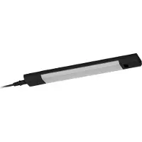 Osram LED-kaapinalusvalaisin Linear Edge Sensor RGBW 30 cm musta Sensor, himmennettävä, Musta, Keittiö, Alumiini
