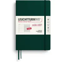 Adlibris Weekly Planner & Notebook 18m 26-27 A5 Forest Green Leuchtturm1917